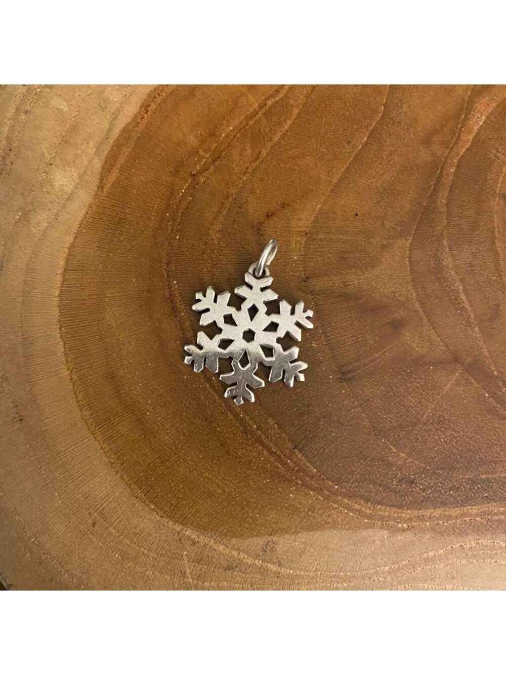 RETIRED James Avery Snowflake Pendant, Sterling Silver